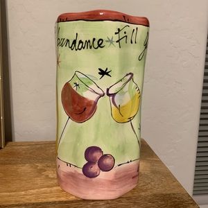 Julia Junkin Certified International wine bottle holder